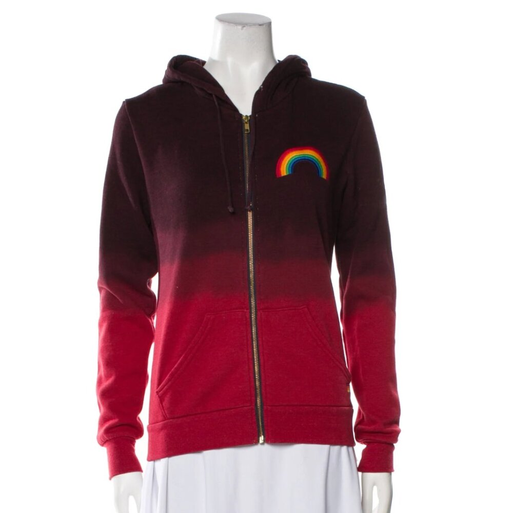 Aviator Nation Graphic Print Zip Hoodie